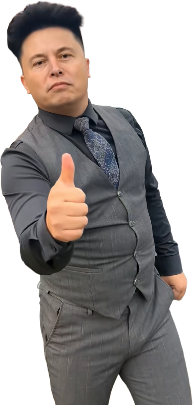 Yi Long Ma thumbs up